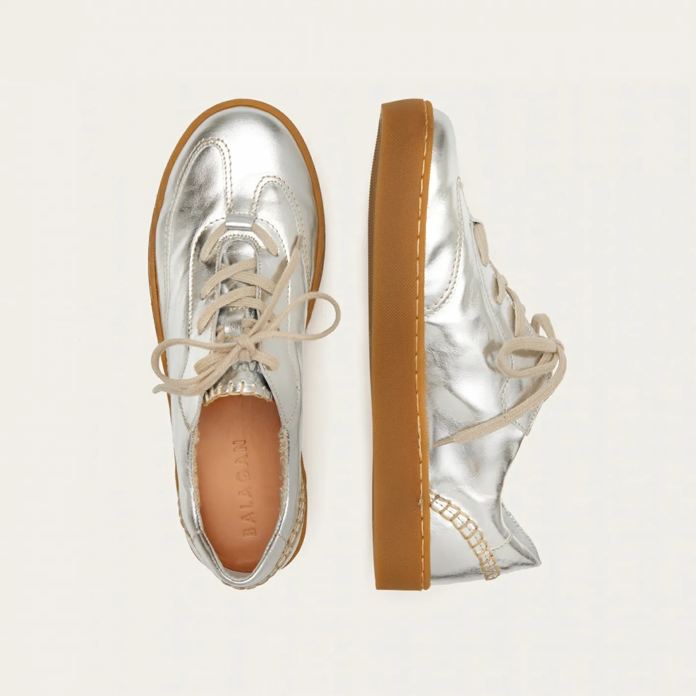 Balagan Aluf Sneakersy, Srebrny- Sneakersy
