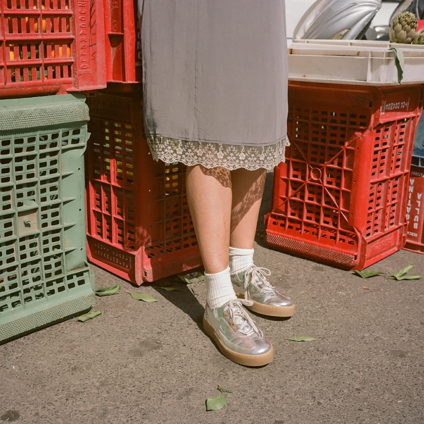 Balagan Aluf Sneakersy, Srebrny- Sneakersy