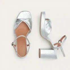 Balagan Bianca Sandaly, Srebrny- Sandaly