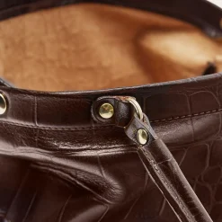 Balagan Hug Bag Torebka L, Brazowy Wzor Krokodyla- Minitorebki