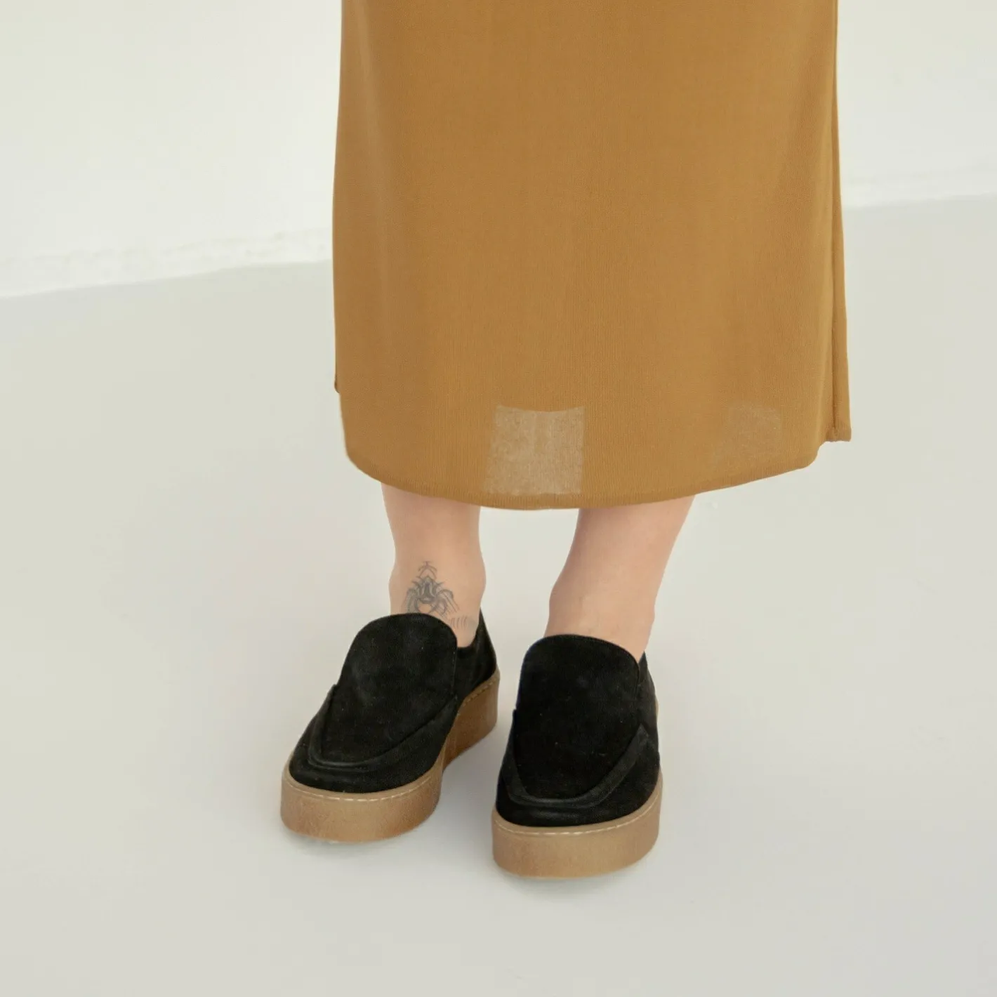 Balagan Kulit Mokasyny, Czarny Welur- Mokasyny