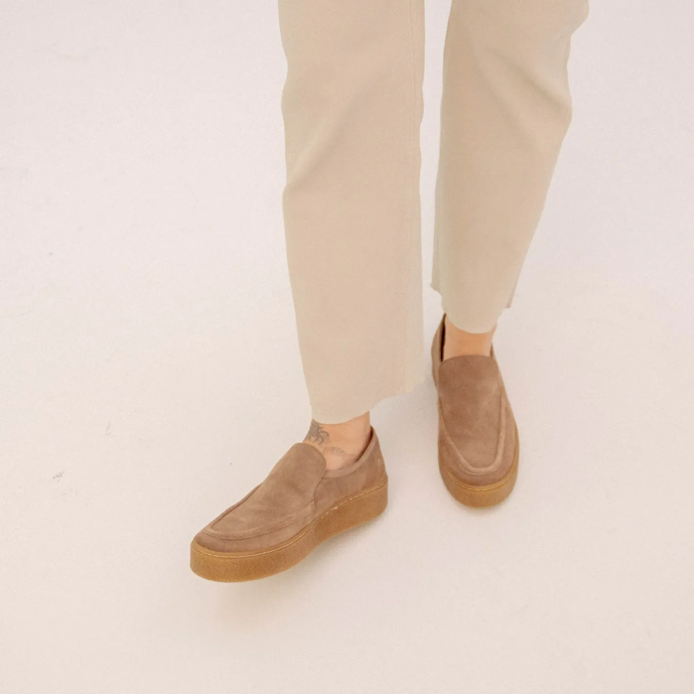Balagan Kulit Mokasyny, Marrone- Mokasyny