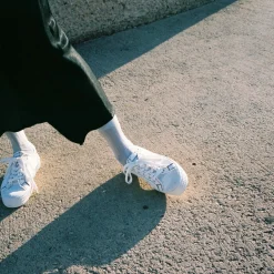 Balagan Novesta Star Master Sneakersy Damskie Vegan, Perlowy Z Czarna Nicia- Sneakersy