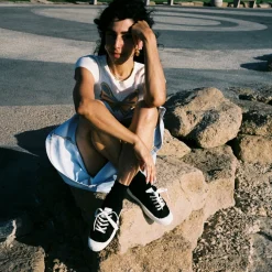 Balagan Novesta Star Master Sneakersy Damskie Vegan, Czarne Na Bialym- Sneakersy