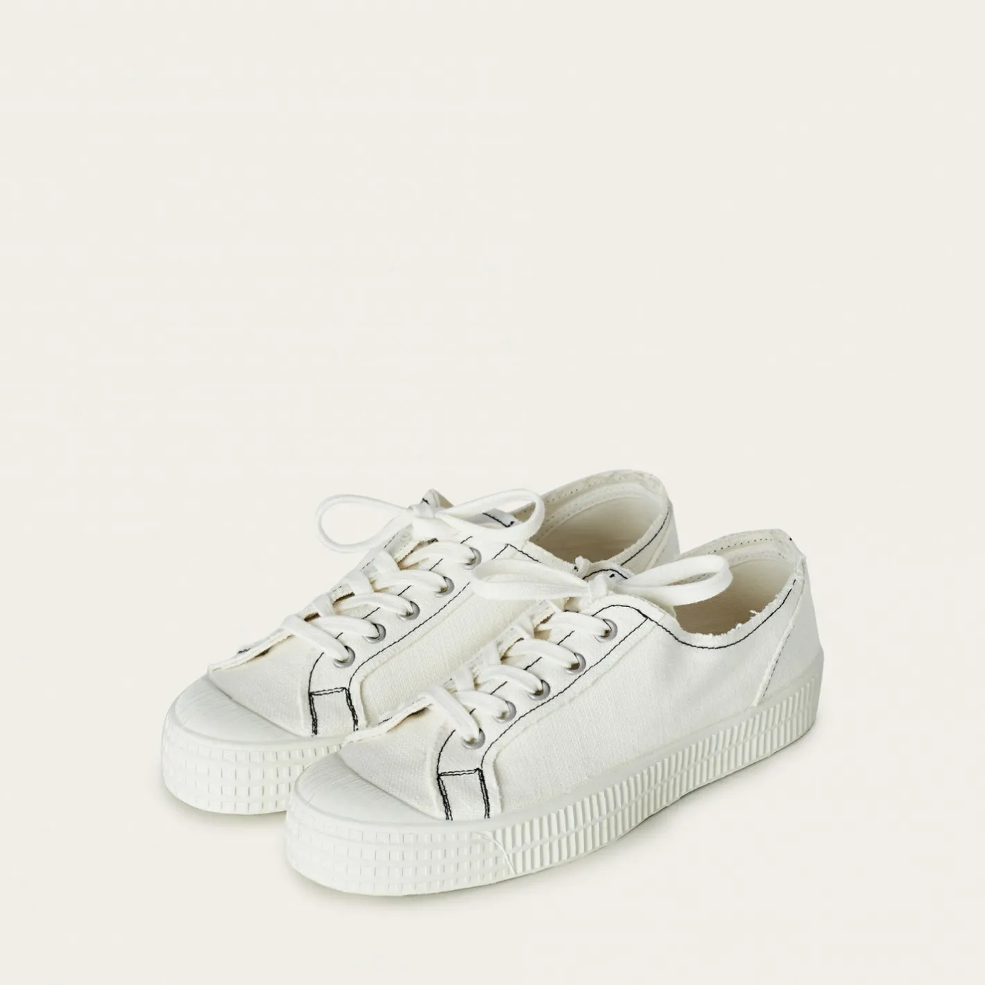 Balagan Novesta Star Master Sneakersy Meskie Vegan, Perlowy Z Czarna Nicia- Sneakersy