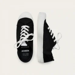 Balagan Novesta Star Master Sneakersy Meskie Vegan, Czarne Na Bialym- Sneakersy