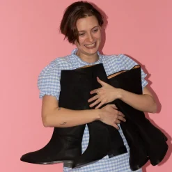 Balagan Polo Kozaki, Czarny Woskowany- Kozaki